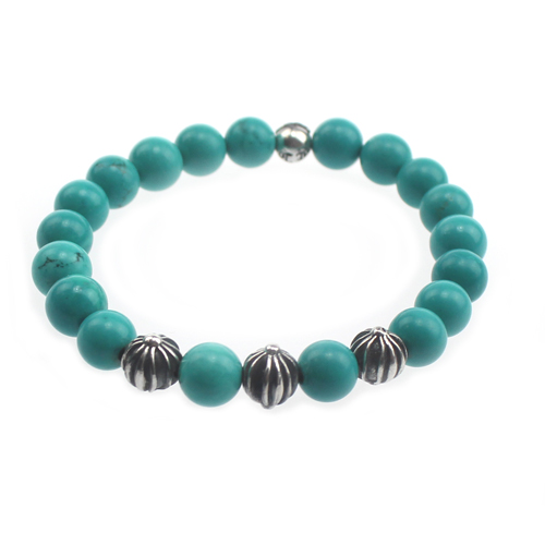 Chrome Hearts Turquoise Glass Bead Bracelet